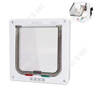 Chatière Manuelle - TECH DISCOUNT - 26,5x24,5x6,5 cm - ABS + PC - Contrôle Bidirectionnel - Sécurité 4 Voies