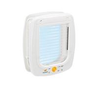 Ferplast Chatiere Plastique Swing - 26,2 X 10,2 X 31,2 Cm - Blanc - Pour Grand Chat Et Petit Chien