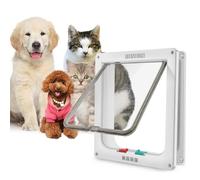 Chatière pour Chat - ABURNUDREY - Grande chatière - 25cm x 23.5cm - 4 modes de commutation - Intérieur