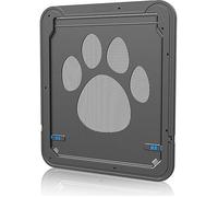 Chatière pour chat et chien - Fermeture magnétique Silencieuse - Porte intérieure - Noir ABS