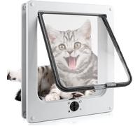 Chatière pour Chat - SAILNOVO - Modèle M - 4 Voies - Verrouillable - 19x22x5.5cm