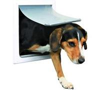 Chatière pour chiens, 2 positions, Petit - Moyen, blanc,