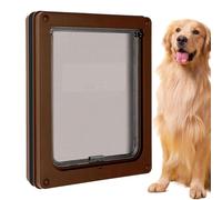Chatière pour Chien,Porte À Battant pour Chat Murale | Grille avec Kit Fixation Sécurité Enfant Intérieur Extérieur Maison Appartement Fenêtre Balcon Séjour Chambre