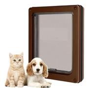 Chatière Pour Chien, Porte Intérieure Pour Chats Et Chiets Avec Moustiquaire Et Battant, Portillon Accessoire Animal Avec Kit Fixation Pour Mur Intérieur Extérieur Maison Salon Chambre Appartement Bal