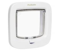Chatière pour chien verrouillage verrouillage blanc facile à installer pour chats 7kg avec magnétique à 4 voies fermeture swing