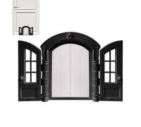 Chatière pour fenêtre,Cadre d'entrée Anti-évasion pour Chiot,Double Panneaux Style français chatière 24 x 27,5 x 7,2 cm | pour Porte de Chambre, Couloir, Patio, Mur