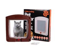 Chatière pour Petits Chats - Trappe pour Chaton Étanche | Accès Sécurisé pour Chiot avec Verrouillage Multidirectionnel pour sous-Sol Garage et Chambre