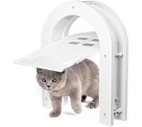 Chatière silencieuse - 2 voies, verrouillable, installation facile blanc Label