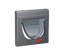 PetSafe - Chatière Classique Staywell 4 Positions de Verrouillage Manuel - fermeture magnétique, Robuste, avec tunnel, gris