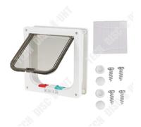 Chatière - TD® - Manuelle - Plastique - 20x19 cm - Double Sens - Blanc