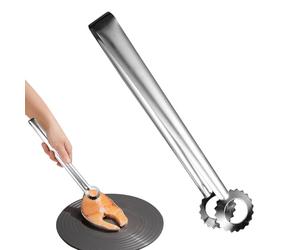 Chating à griller pour la cuisson, pinces de nourriture pour la cuisson, Clips de barbecue de en acier inoxydable, Tiptes de steak à économie de travail pour le thé de l'après-midi, les dîners, les cé