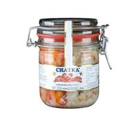 Chatka Crabe Royal Rouge, Pattes et Chair Émiettée, Bocal en Verre (250 gr)