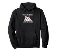 Chaton amusant qui dit ce que je fais avec ma vie chat Sweat à Capuche