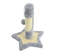 Chaton Chat Griffoir Beau Pendentif Fourrure Corde Sisal Nettoyage des Dents Jouet à Mâcher Cadeau pour Jouet Interactif pour Chat Intérieur