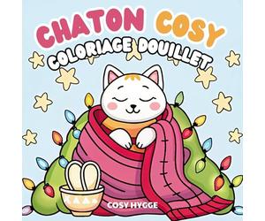 Chaton cosy: Coloriage douillet