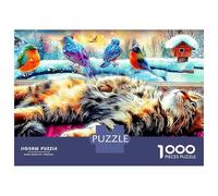 Chaton dans la Petite Maison Puzzle 1000 PiècesCat Rest pour Adolescents (14+) Papier Recy tente pour S'amuser pour Collectionner sans Défaut 70x50cm/1000pcs