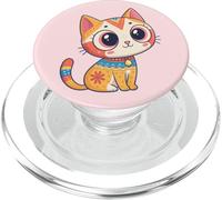 Chaton Kawaii Chat Mignon Enfant Fille Anime Manga drôle PopSockets PopGrip pour MagSafe