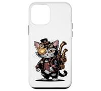 Chaton mécanique Mignon d'ingénieur de Chat Steampunk Coque pour iPhone 12 Mini