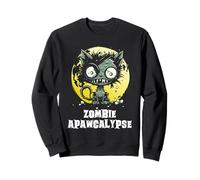 Chaton Mignon Zombie Apocalypse Horreur Chat Marchant Sweatshirt