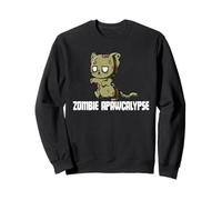 Chaton Mignon Zombie Apocalypse Horreur Chat Marchant Sweatshirt