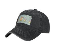 Chaton papillon noir. Le chapeau est respirant, absorbant la transpiration et réglable, tendance et polyvalent, adapté à toutes les saisons.
