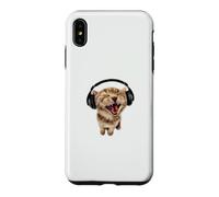 Chaton Portant des écouteurs Chantant Amateur de Musique Mignon Coque pour iPhone XS Max