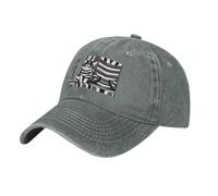 Chaton rayé noir et blanc gris. Le chapeau est respirant, absorbant la transpiration et réglable, tendance et polyvalent, adapté à toutes les saisons.
