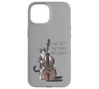 Chaton violoncelliste Classique de contrebasse Coque pour iPhone 15