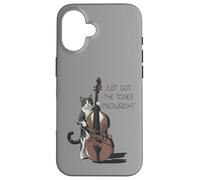 Chaton violoncelliste Classique de contrebasse Coque pour iPhone 16