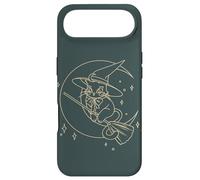 Chaton Witch Tomcat Vole sur Un Balai Devant la Lune Coque pour iPhone Air