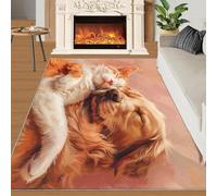 Chatons, Chiots, Chambre des Enfants, Tapis Home Decoe, Animaux Mignons, Tapis antidérapants lavables, à appliquer au Salon, Chambre, Salle à Manger, Couloir (60x90cm)