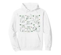 Chatons Mignons rétro années 90 Tatouage St Patrick Day Chats Sweat à Capuche