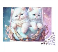 Chatons Mignons Swing 1000 Pièces Puzzle pour Adultes Qualité Premium Anti-Stress Difficile pour Experts Livraison Rapide sans Défaut 70x50cm/1000pcs