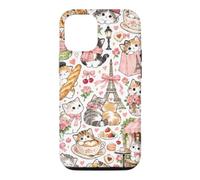 Chatons Parisiens Café - Mignon Chat Français Coque pour iPhone 12/12 Pro