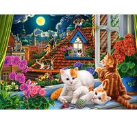 Chatons Sur Le Toit - Puzzle 1500 Pièces