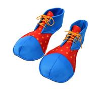 Chatonshen 1 Paire Chaussures de Clown Carnaval Fête Déguisement Accessoire Réutilisable Tissu Confortable Convient pour Adultes Spectacle Performance Réunion, D
