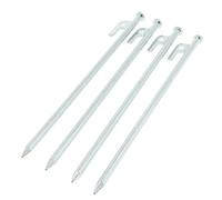 Chatonshen 4 Pièces Piquets Tente Camping Sardines Bâche Fer Accessoires Clous Auvent Clous Fixation Canopée Durables Adaptés Au Camping Plage Neige, 30cm
