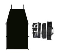 Chatonshen Abri Extérieur Portable Parasol Côté Toile Camping Léger Résistant à l'eau Protection Solaire Idéal pour Voyager Installer Un Campement Faire, Noir avec Accessoires Complets, 300cm 200cm