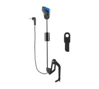 Chatonshen Alarme de Pêche Indicateur Morsure LED Accessoire Réglable avec Système de Poids Construction en Fer Clip Sphérique Montage Rapide Usage pour Les Sort, Abat-Jour Bleu