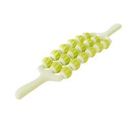 Chatonshen Bâton de Massage pour, Rouleau pour Le Corps, Le Dos et Les Jambes, Massage Des Tissus, Massage Anti-cellulite, En Maté, Vert 3 Rangées