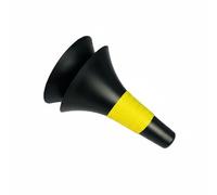 Chatonshen Cône d'Entraînement Sportif Balise pour Entraînements Accessoire de Signalisation Stabilité Forme Évasée Conseillé pour Footballeurs Salle Terrain, Noir, Jaune
