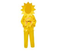 Chatonshen Costume Soleil Rayonnant Éclatant, style to 1, XL140 | Manches Longues, pour Représentation Théâtrale, Enfants