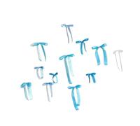 Chatonshen Ensemble de 12 Nœuds Décoratifs Muraux, Cadeaux de Fête à Faire Soi-même, Décor de Fond, Nœuds en Ruban pour Showers, Enterrements de Vie de Jeun, Bleu