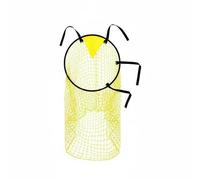 Chatonshen Filet d'Entraînement Football de Cible d'apprentissage de Précision Polyester Convient pour Jeunes Sportifs de Football Entraînement Collectif, Jaune, 45 X 60 Cm