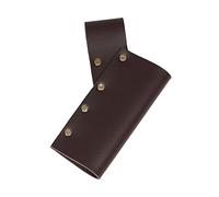 Chatonshen Gaine D'Épée Ceinture Médiévale Porte-épée Réglable Élément de Costume Simili Cuir Utilisation pour Disguise Pirate Animation de Fête Accessoire, Café noir, gauche
