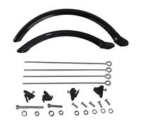 Chatonshen Kit de Garde-Boue pour Vélo Pliant, Accessoires de Montage, Anti-éclaboussures pour Roues Avant et Arrière, Matériau PP Robuste pour, 20 Pouces