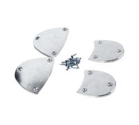 Chatonshen Kit de Réparation de Talonnette Métallique pour Semelles de Chaussures, Couvre-chaussures Antidérapants, En Alliage D'aluminium, Montage Facile Po, Adults S