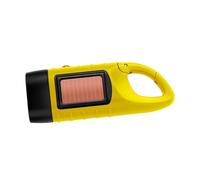 Chatonshen Lampe Torche Camping Lampe de Poche Fonction Multimode LED Dynamo Solaire Portable Design Compact Résistant Convient à Camping Escalade Réparation Urg, Jaune