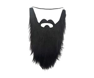 Chatonshen Longue Barbe Costume Faux Moustaches Postiche Accessoires Déguisement Elastique Pratique Peluche Souple Porter Facile Adapté Animation Pièces Théâtre