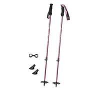 Chatonshen Lot de 2 Bâtons de Ski Télescopiques en Aluminium avec Poignée Ergonomique, Conception Réglable avec Rondelle à Neige et Système de Verrouillage pour, Rose
